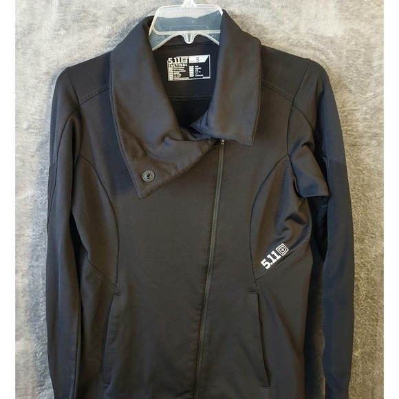 5.11 Tactical Crystal Hybrid Jacket Women's Small Full Zip Pockets Black Stretch - Picture 3 of 15